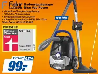 expert Techno Land Fakir Bodenstaubsauger Blue Vac Power Angebot