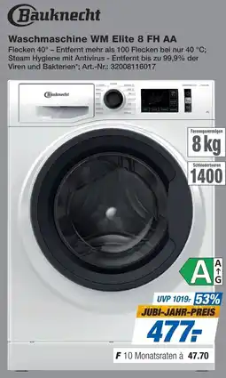 Expert Bauknecht Waschmaschine WM Elite 8 FH AA Angebot