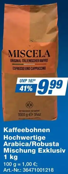Expert Kaffeebohnen Hochwertige Arabica/Robusta Mischung Exklusiv Angebot