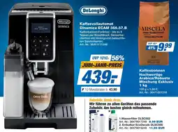 Expert DeLonghi Kaffeevollautomat Dinamica ECAM 356.57.B Angebot