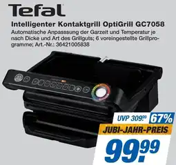 Expert Tefal Intelligenter Kontaktgrill OptiGrill GC7058 Angebot