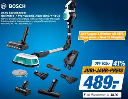 Expert BOSCH Akku Staubsauger Unlimited 7 ProHygienic Aqua BKS71HYG3 Angebot