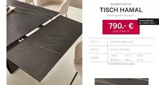 Kabs Polsterwelt Tisch hamal Angebot