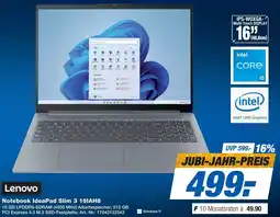 Expert Lenovo Notebook IdeaPad Slim 3 16IAH8 Angebot