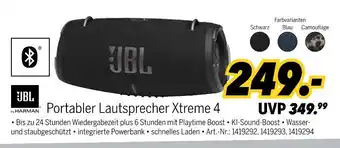 MEDIMAX Jbl portabler lautsprecher xtreme 4 Angebot