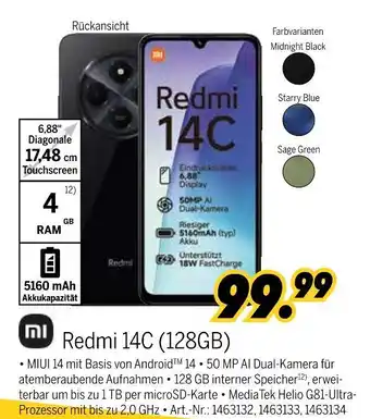 MEDIMAX Mi redmi 14c (128gb) Angebot