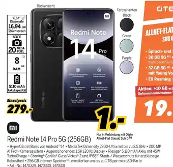 MEDIMAX Xiaomi note 14 pro 5g (256gb) Angebot