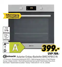MEDIMAX Bauknecht autarker einbau-backofen bar2 kp8v2 in Angebot