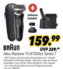 MEDIMAX Braun akku-rasierer 71-n7200cc series 7 Angebot