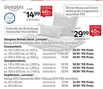 XXXLutz Sleeptex sleeptex betten-serie „levante“ Angebot