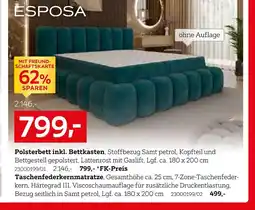 XXXLutz Esposa polsterbett inkl. bettkasten Angebot