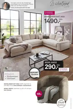 Kabs Polsterwelt Wohnlandschaft inga oder sessel maeve Angebot