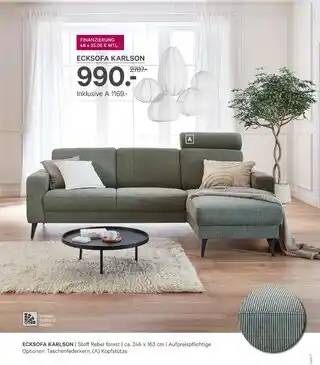 Kabs Polsterwelt Wohntsent ecksofa karlson Angebot