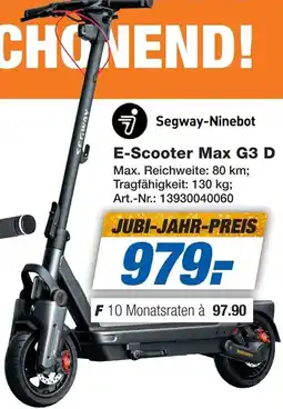 Expert Segway-Ninebot E-Scooter Max G3 D Angebot