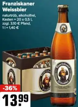 Logo Getränkemarkt Franziskaner Weissbier Angebot