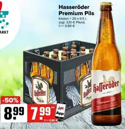 Logo Getränkemarkt Hasseröder Premium Pils Angebot