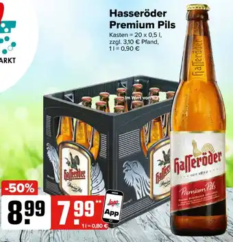 Logo Getränkemarkt Hasseröder Premium Pils Angebot