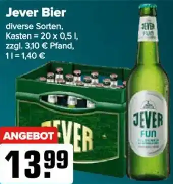 Logo Getränkemarkt Jever Bier Angebot