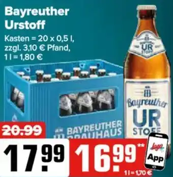 Logo Getränkemarkt Bayreuther Urstoff Angebot