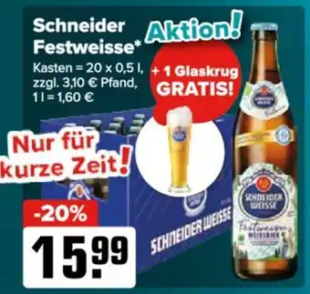 Logo Getränkemarkt Schneider Festweisse Angebot