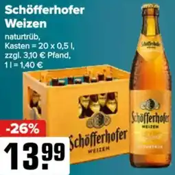 Logo Getränkemarkt Schöfferhofer Weizen Angebot