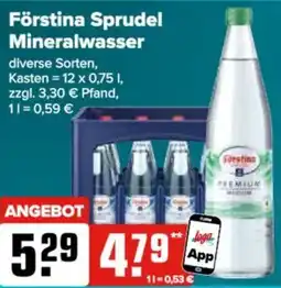 Logo Getränkemarkt Förstina Sprudel Mineralwasser Angebot