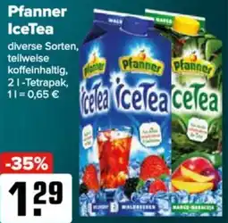 Logo Getränkemarkt Pfanner IceTea Angebot