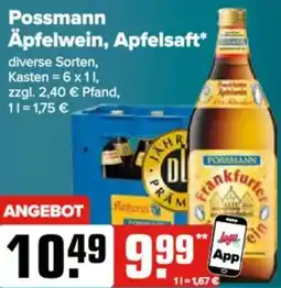 Logo Getränkemarkt Possmann Äpfelwein, Apfelsaft Angebot