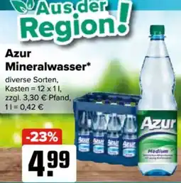 Logo Getränkemarkt Azur Mineralwasser Angebot