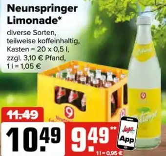 Logo Getränkemarkt Neunspringer Limonade Angebot