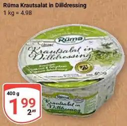 Globus Rüma Krautsalat in Dilldressing Angebot