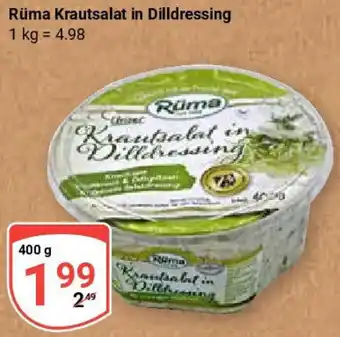 Globus Rüma Krautsalat in Dilldressing Angebot