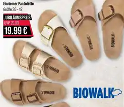 V Markt BIOWALK Einriemer Pantolette Angebot