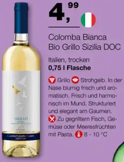 Handelshof Colomba Bianca Bio Grillo Sizilia DOC Angebot
