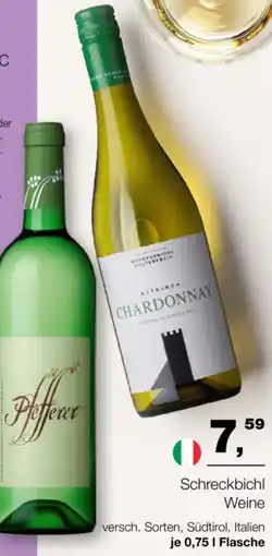 Handelshof Schreckbichl Weine Angebot