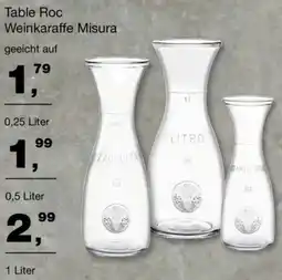 Handelshof Table Roc Weinkaraffe Misura Angebot