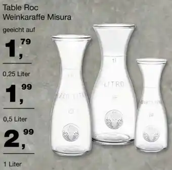 Handelshof Table Roc Weinkaraffe Misura Angebot