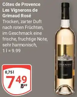 Globus Côtes de Provence Les Vignerons de Grimaud Rosé Angebot