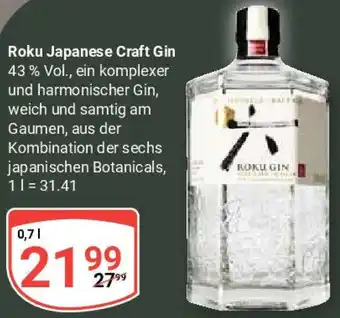Globus Roku Japanese Craft Gin Angebot