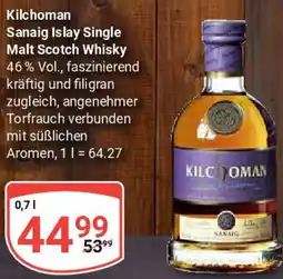 Globus Kilchoman Sanaig Islay Single Malt Scotch Whisky Angebot