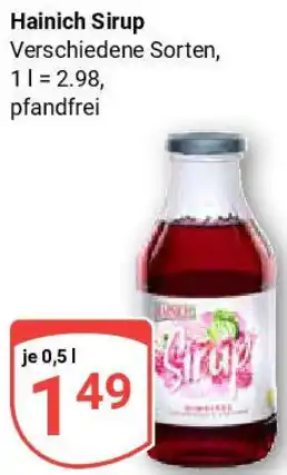 Globus Hainich Sirup Angebot