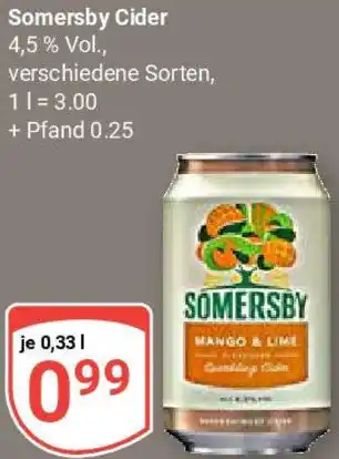 Globus Somersby Cider Angebot