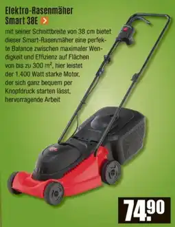 V Baumarkt Elektro-Rasenmäher Smart 38E Angebot