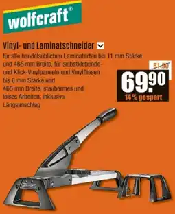 V Baumarkt Wolfcraft Vinyl- und Laminatschneider Angebot
