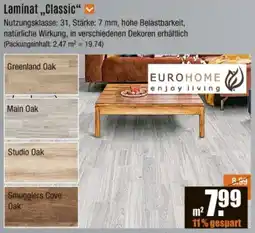 V Baumarkt Laminat ,,Classic" Angebot