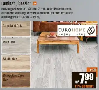 V Baumarkt Laminat ,,Classic" Angebot