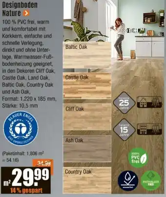 V Baumarkt Designboden Nature Angebot