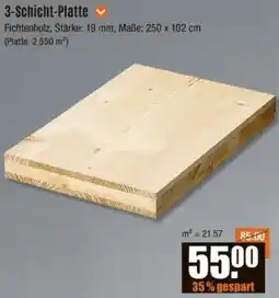 V Baumarkt 3-Schicht-Platte Angebot