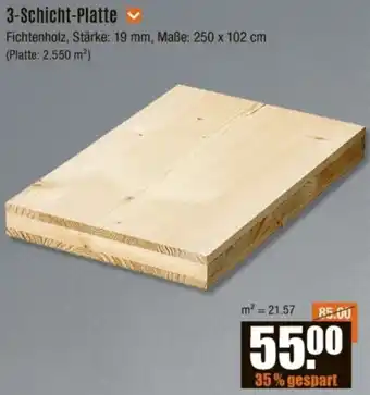 V Baumarkt 3-Schicht-Platte Angebot