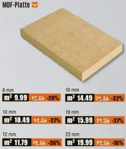 V Baumarkt MDF-Platte Angebot